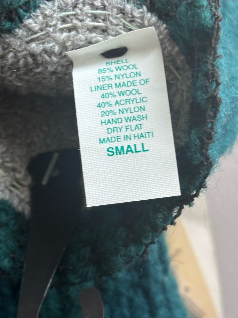 NWT Fox River Wool Adult double Ragg Mitt Size small green style #9988 USA - Picture 5 of 5